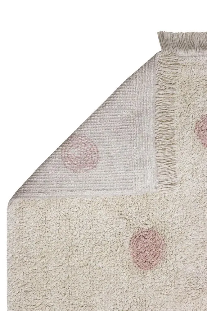 Washable Rug Hippy Dots Natural - Vintage Nude