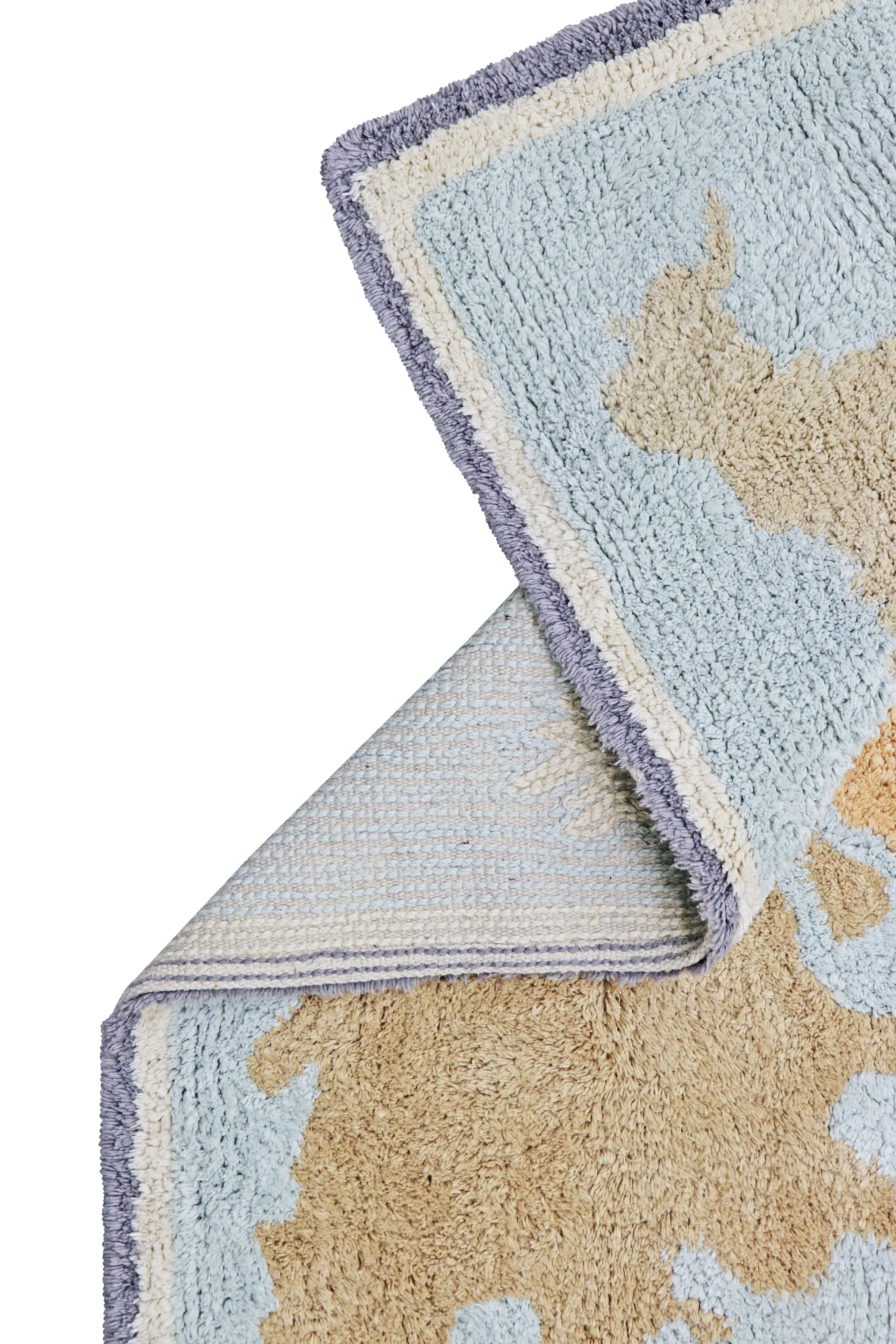 Washable Rug Mini Worldmap 2' 4" X 3' 3"