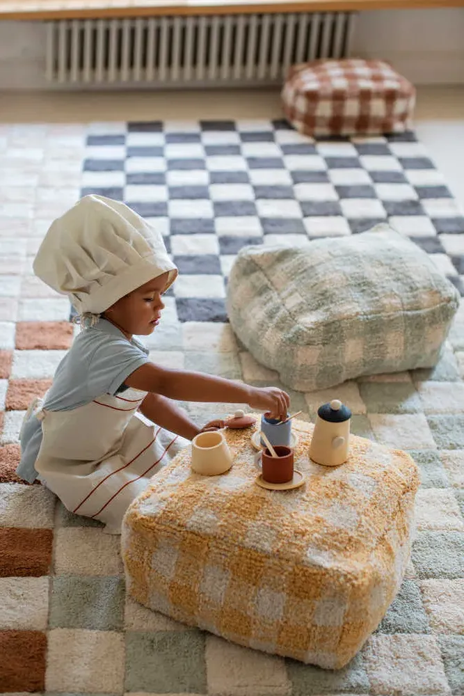 Washable Rug Tiles - Blue Sage