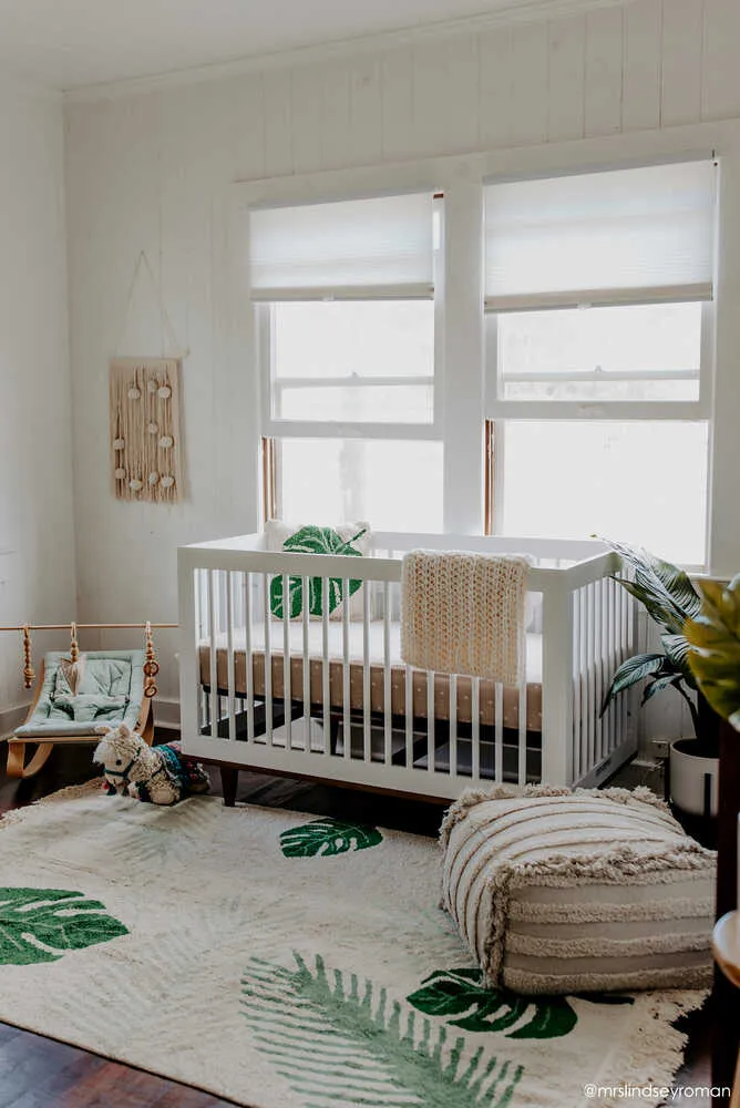 Washable Rug Tropical - Green