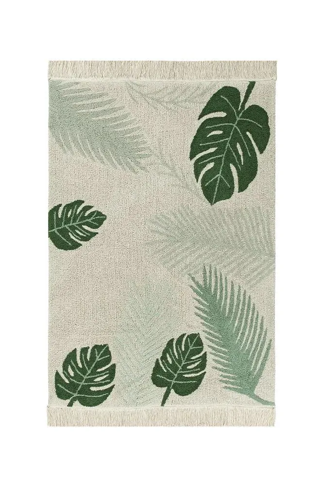 Washable Rug Tropical - Green image