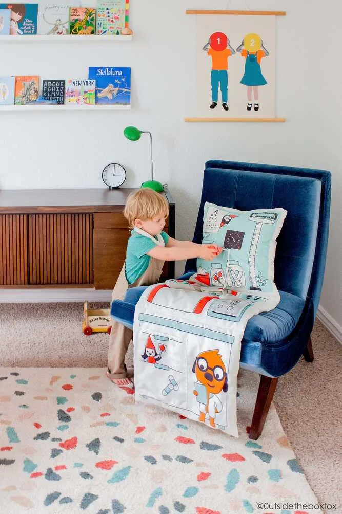 Washable Terrazzo Marble Rug - Multi-Color, Cotton