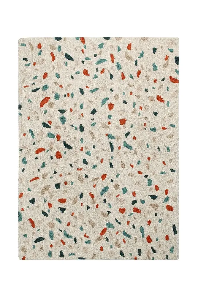 Washable Terrazzo Marble Rug - Multi-Color, Cotton image