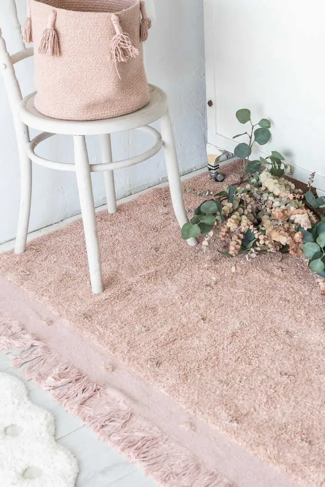 Woods Symphony Washable Area Rug - Nude