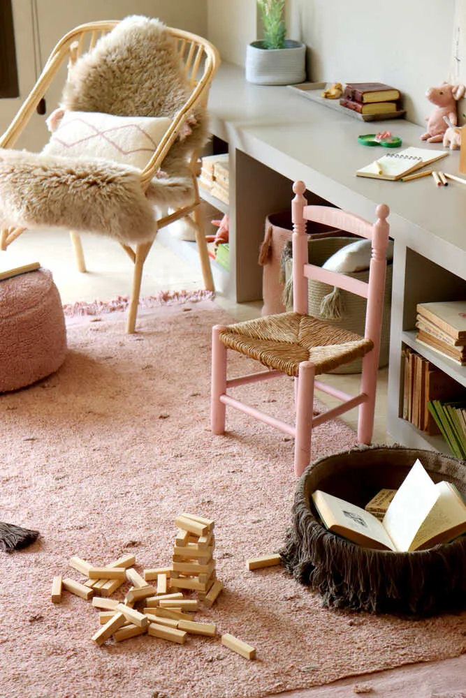 Woods Symphony Washable Area Rug - Nude