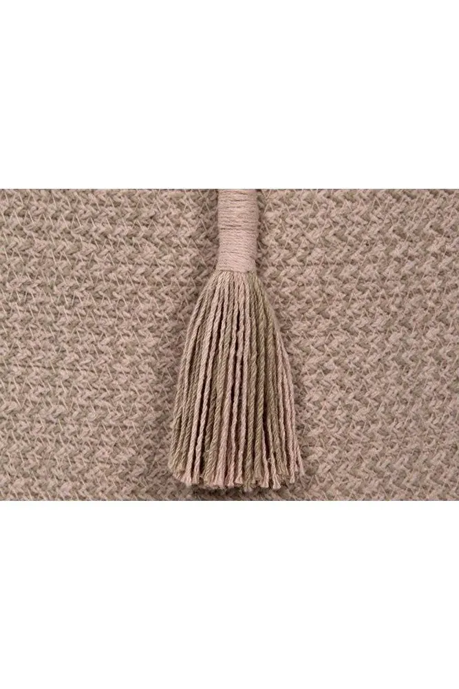 Woody Round Basket - Vintage Nude, Cotton