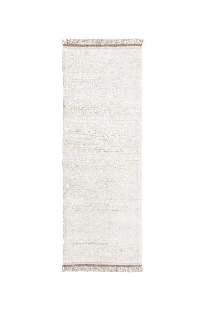 Wool Runner Rug Steppe - Sheep White, Wool image