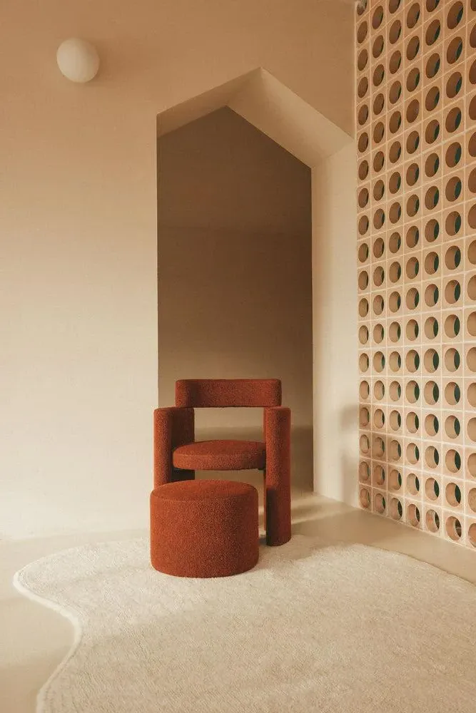 Wool Silhouette Rug - Natural, Wool