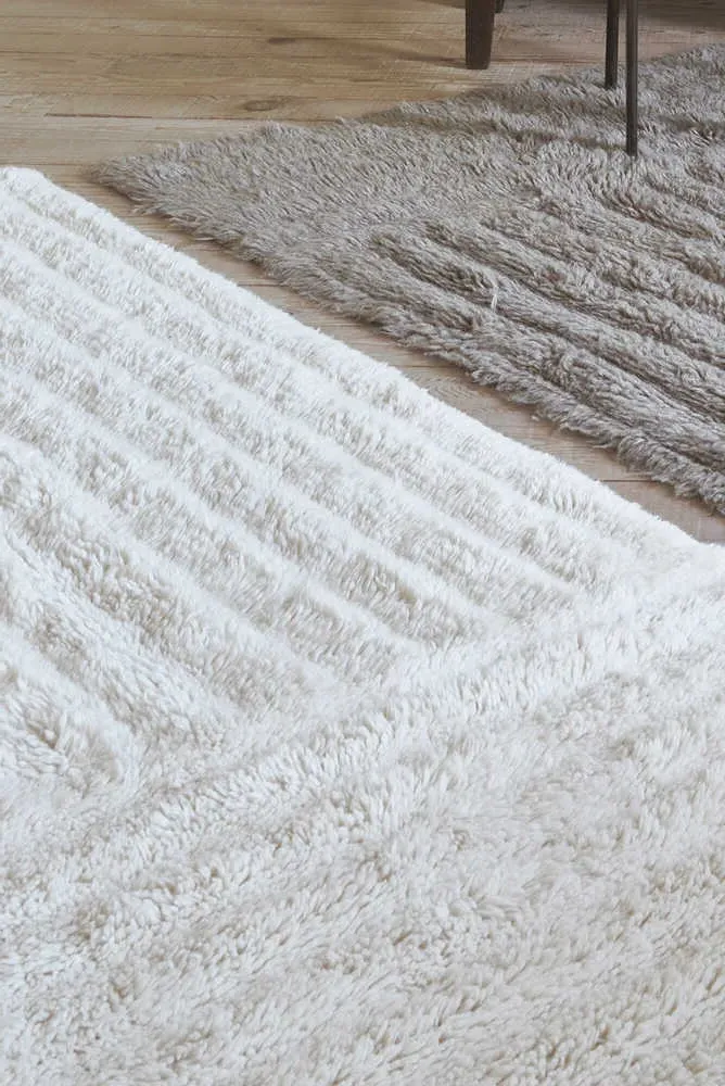 Woolable Dunes Rug - Sheep White, Wool