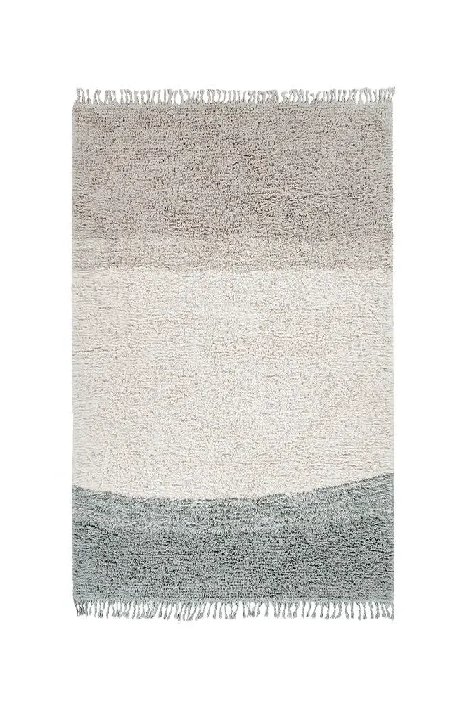 Woolable Into The Blue Shag Rug - Blue, Wool image