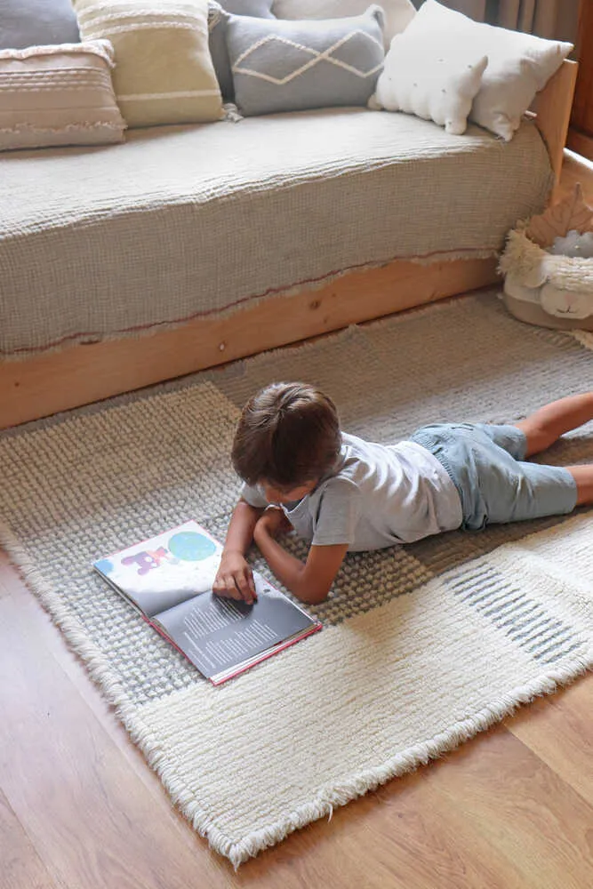 Woolable Kaia Rug 4' x 5'7" - Smoke Blue