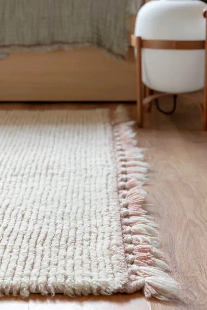 Woolable Koa Rug 4' X 5' 7" - Pink, Wool