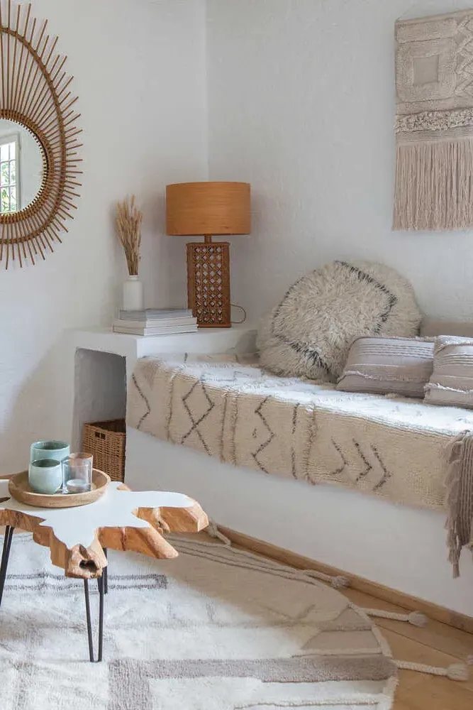 Woolable Puff Berber Soul Round Pouf - Shaggy