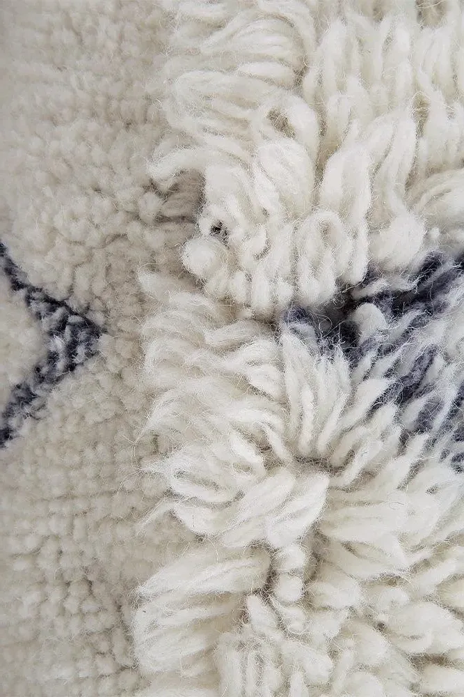 Woolable Puff Berber Soul Round Pouf - Shaggy