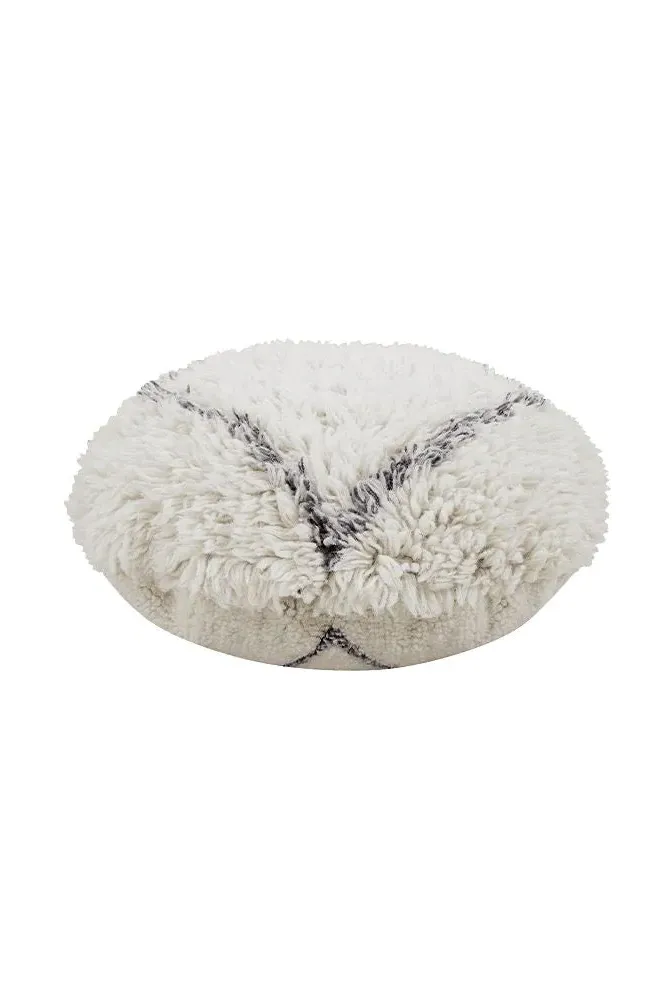 Woolable Puff Berber Soul Round Pouf - Shaggy image