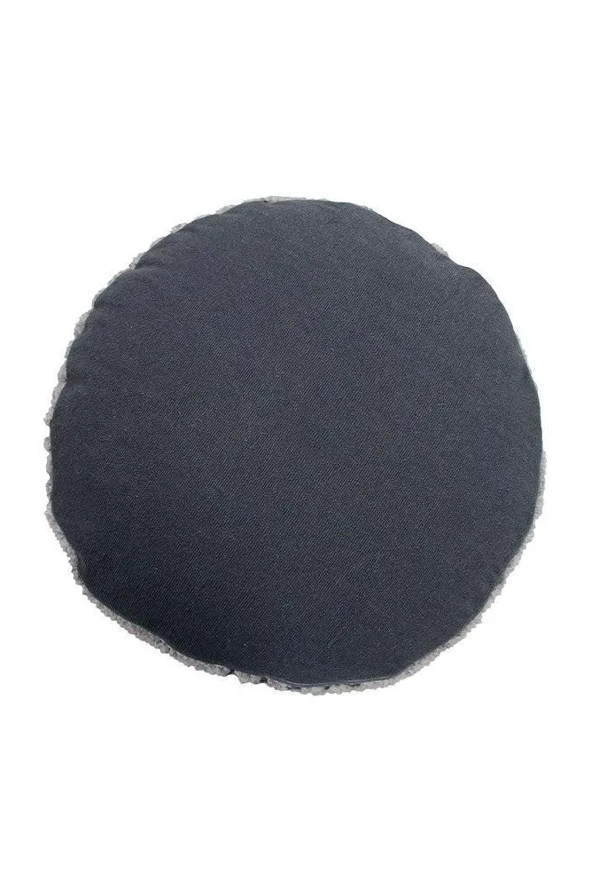 Woolable Puff Fields Round Pouf - Linear Pattern