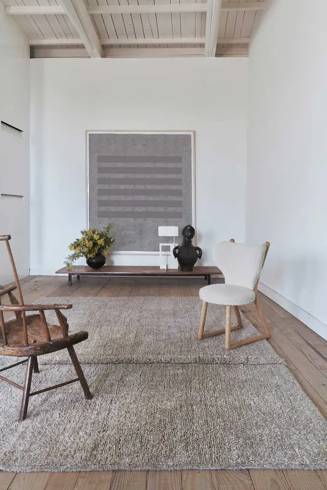 Woolable Tundra Medium Rug - Blended Sheep Grey, Wool