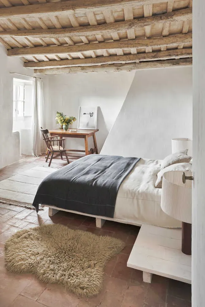 Woolly Sheep Rug - Beige, Wool