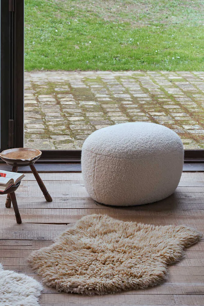 Woolly Sheep Rug - Beige, Wool