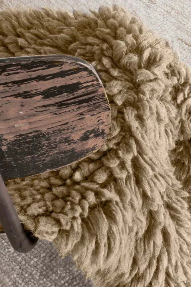 Woolly Sheep Rug - Beige, Wool