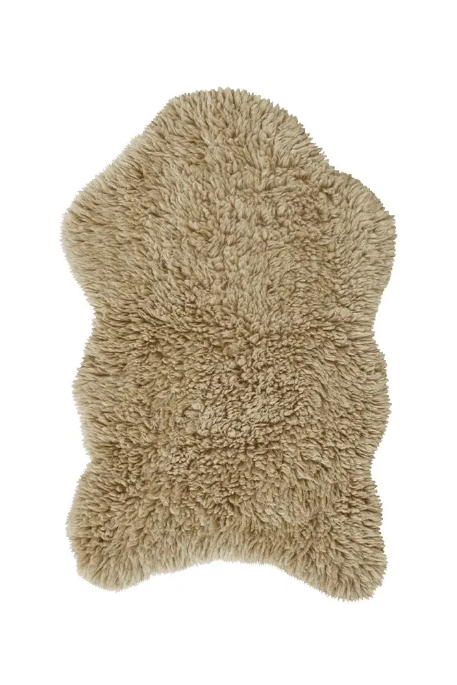 Woolly Sheep Rug - Beige, Wool image