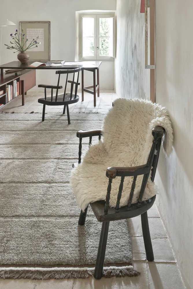 Woolly Sheep Rug - White, Wool