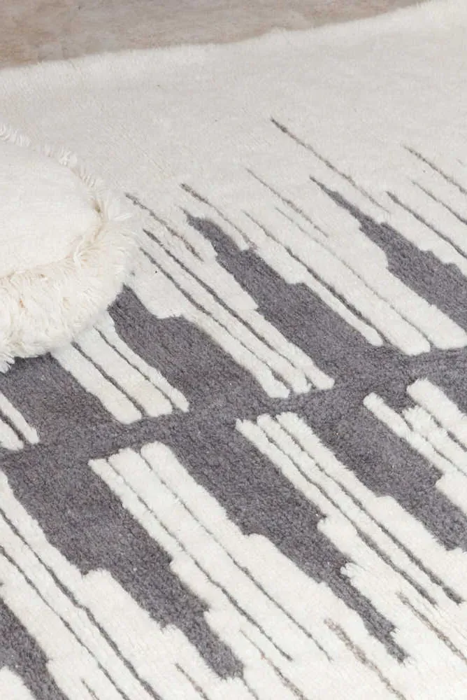 Zagros Area Rug - Grey, Wool