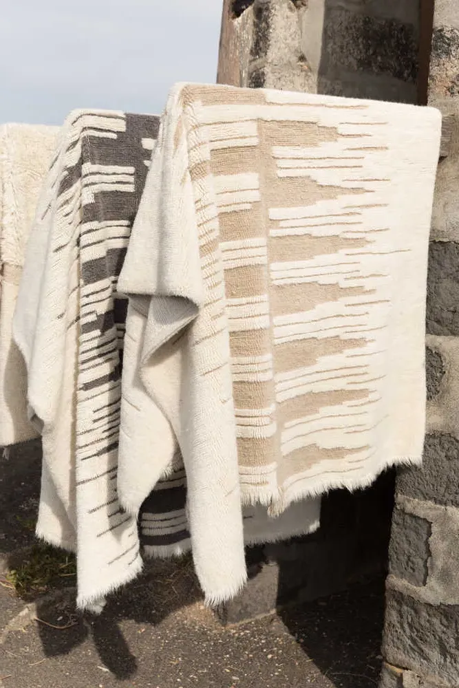 Zagros Area Rug - Sandstone, Wool