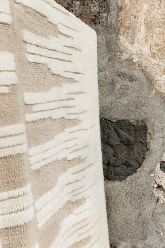 Zagros Area Rug - Sandstone, Wool