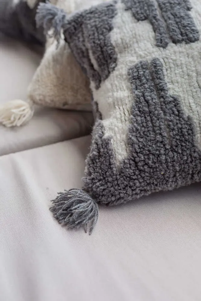 Zagros Cushion - Charcoal
