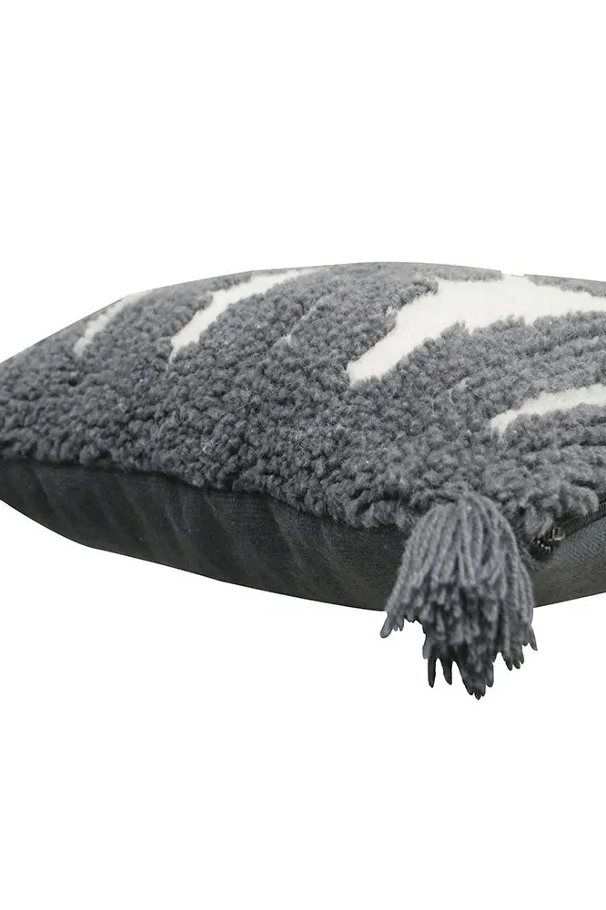Zagros Cushion - Charcoal