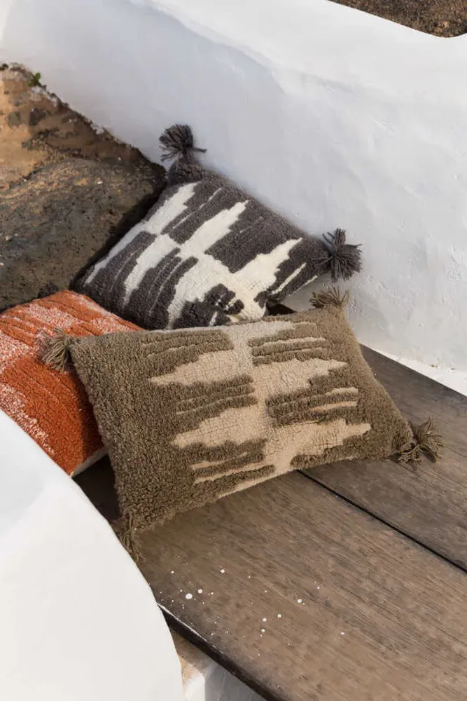 Zagros Throw Pillow - Brown