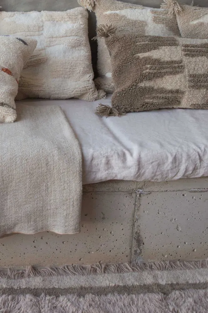 Zagros Throw Pillow - Brown