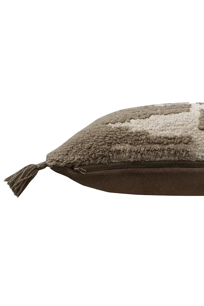 Zagros Throw Pillow - Brown