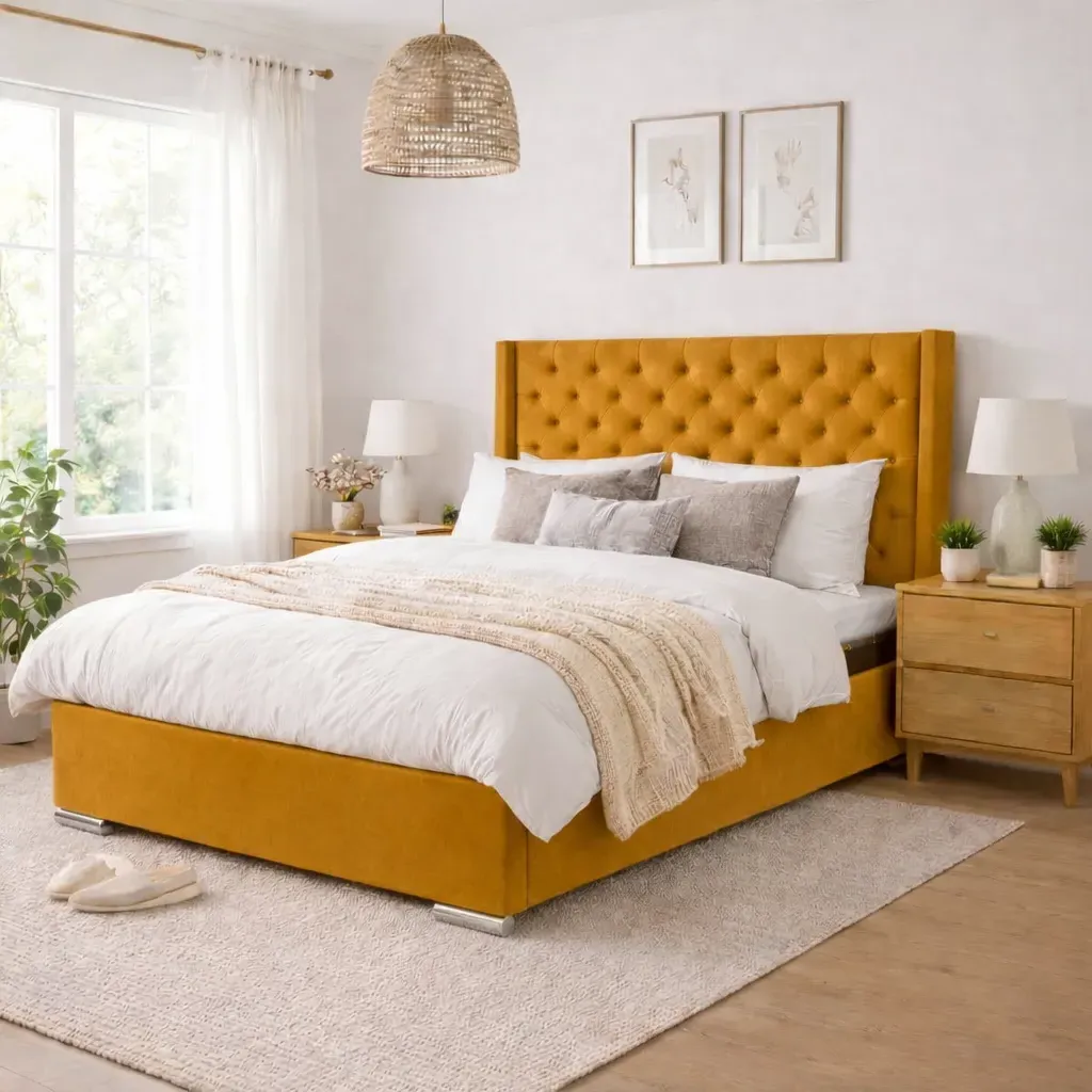 Majestic Wingback Ottoman Bed with Storage product