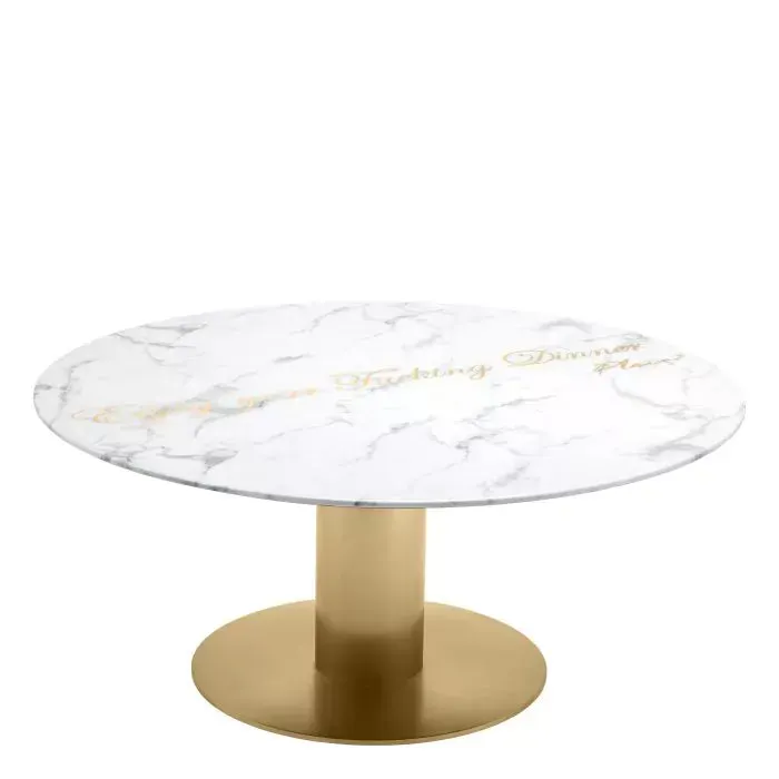 philipp-plein-enjoy-dining-table-white-finishing-marble-brushed-brass-base image