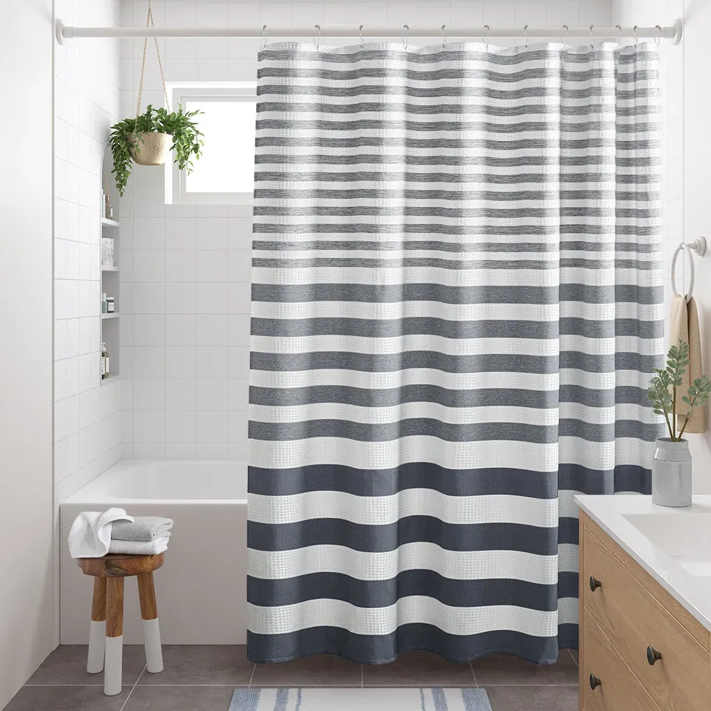 Ariana Ombre Waffle Shower Curtain - Polyester product