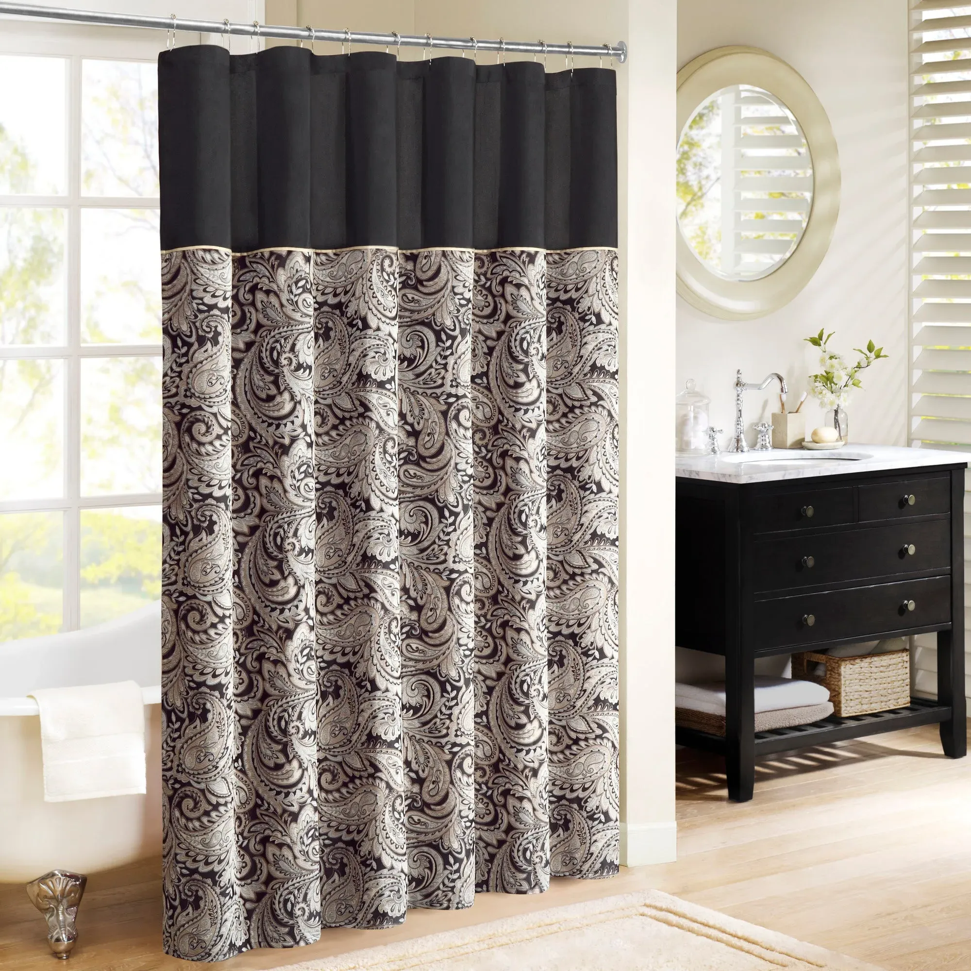 Aubrey Jacquard Shower Curtain - Polyester product