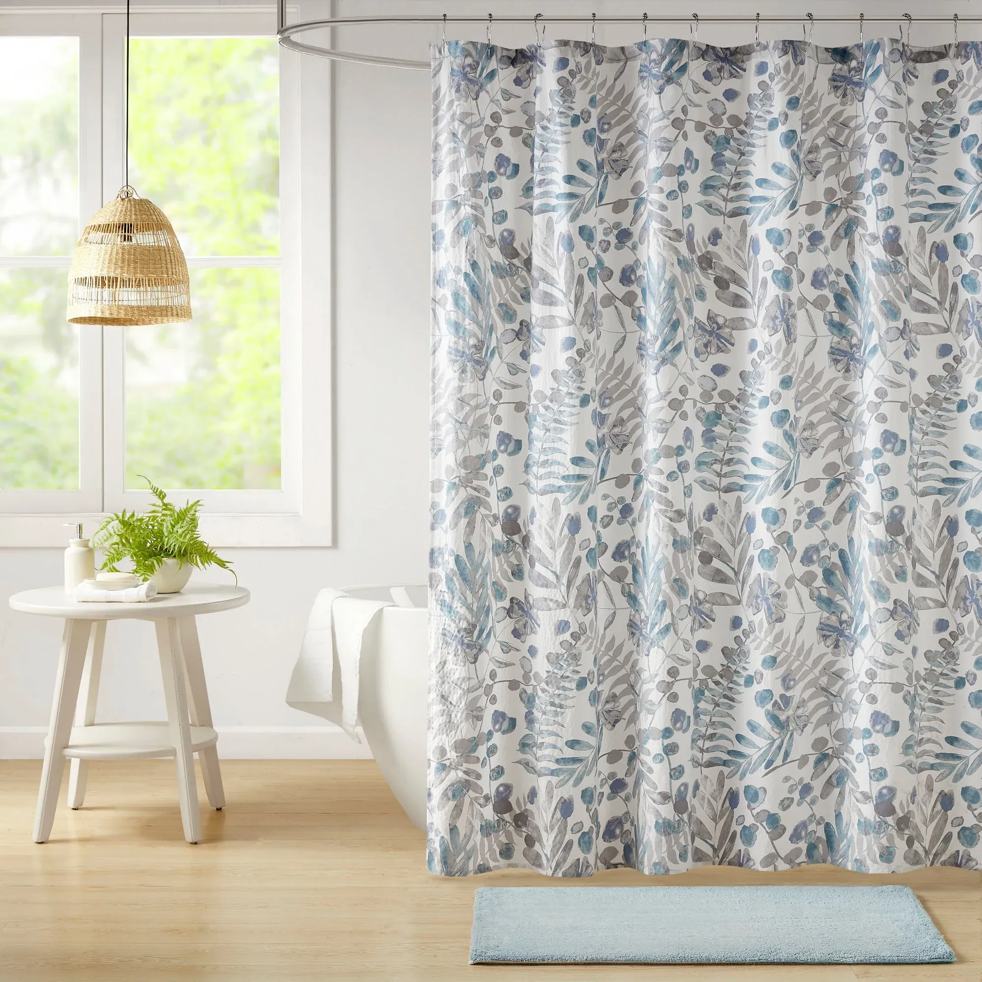 Bonnie Printed Seersucker Shower Curtain - Floral product