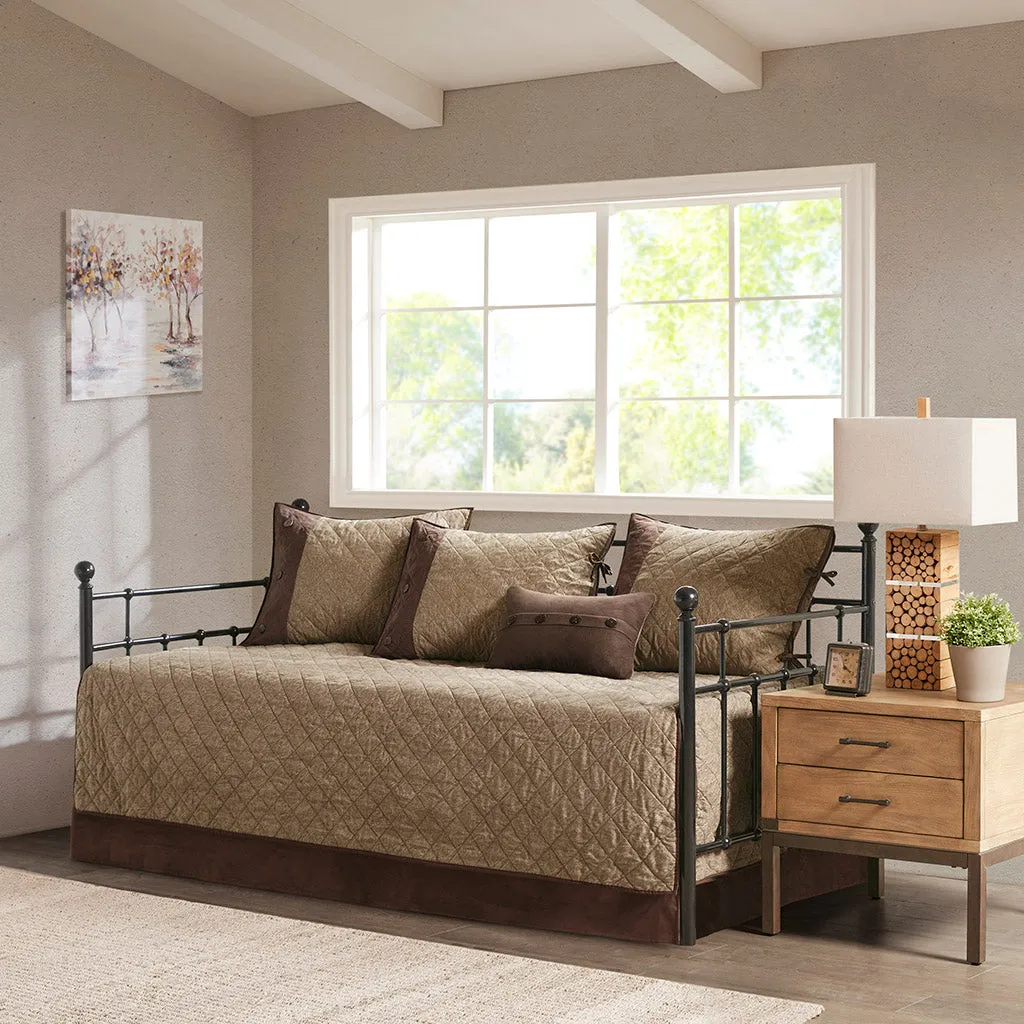 Boone 6-Piece Reversible Daybed Cover Set - Faux Suede product
