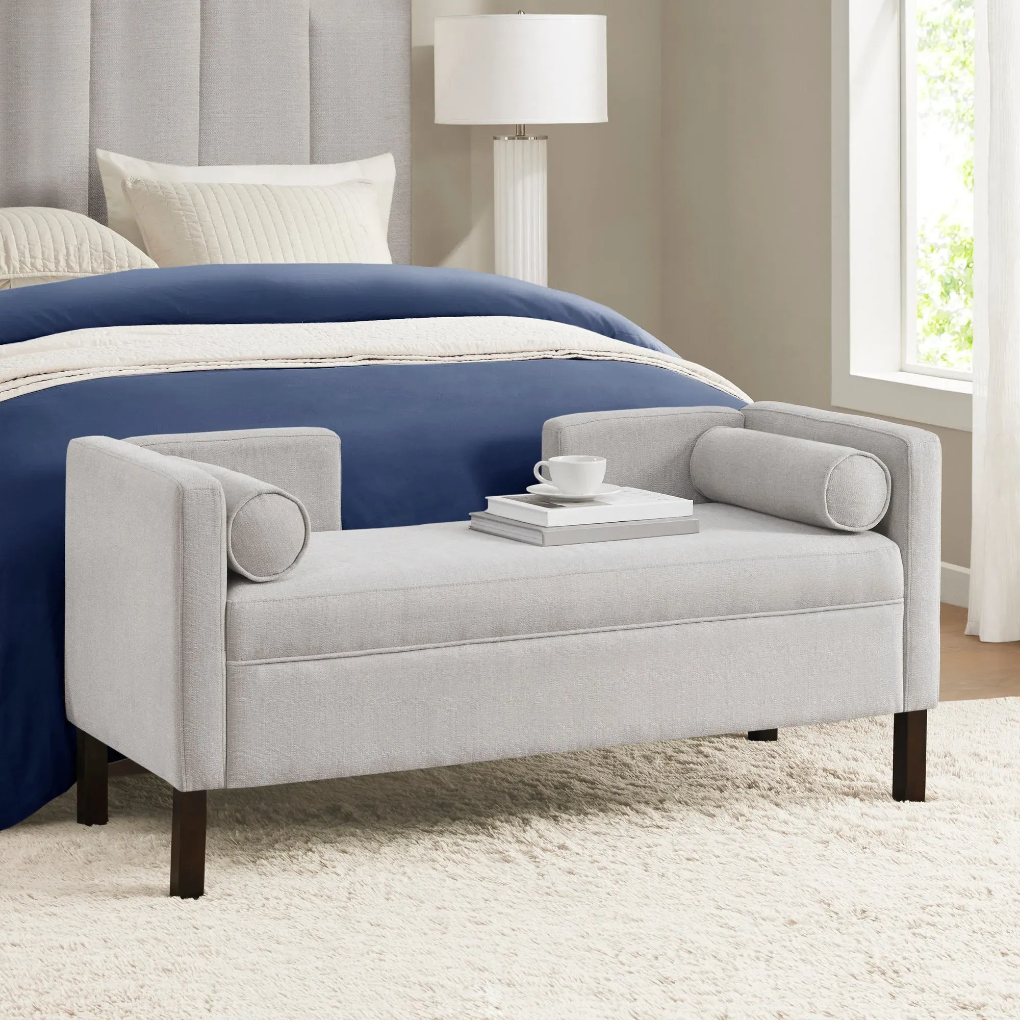 Bradford Upholstered Accent Bench - Polyester Jacquard product