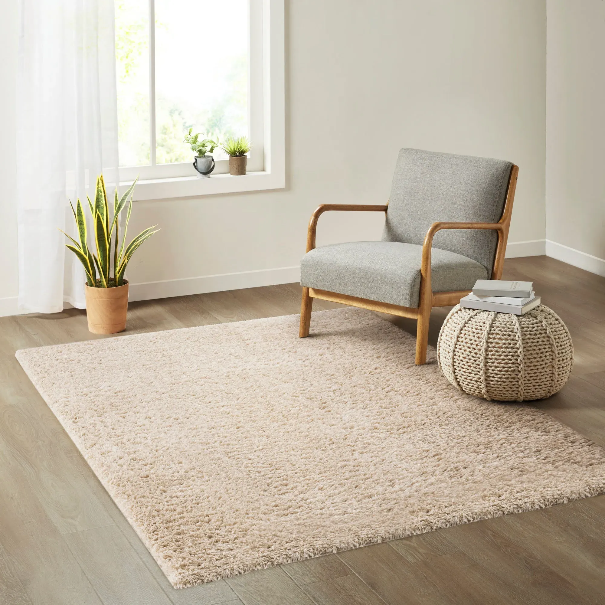 Camdyn Shag Area Rug - Grey, Polyester product