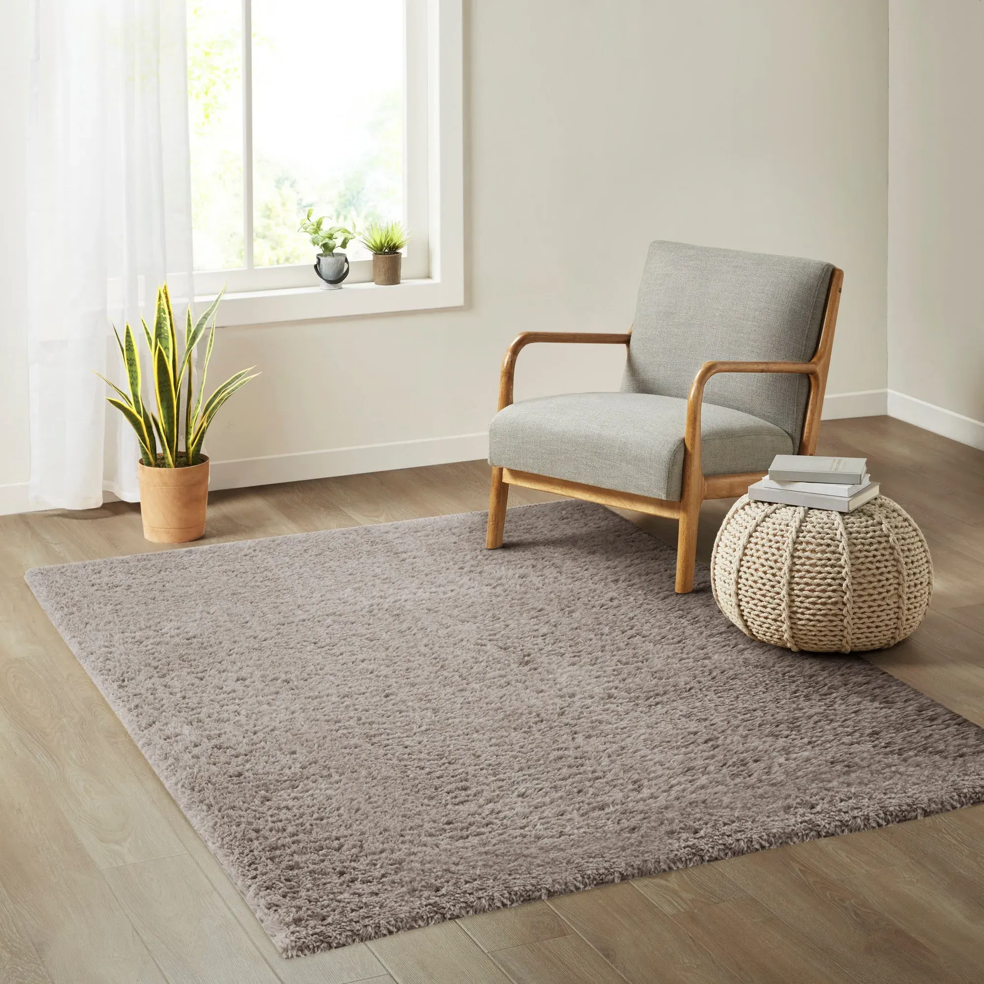 Camdyn Shag Area Rug - Grey, Polyester product