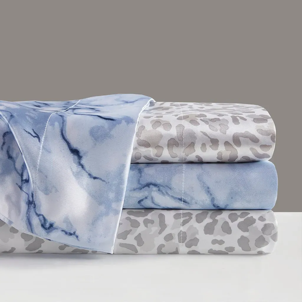 Printed Satin Sheet Set - Polyester alternate view