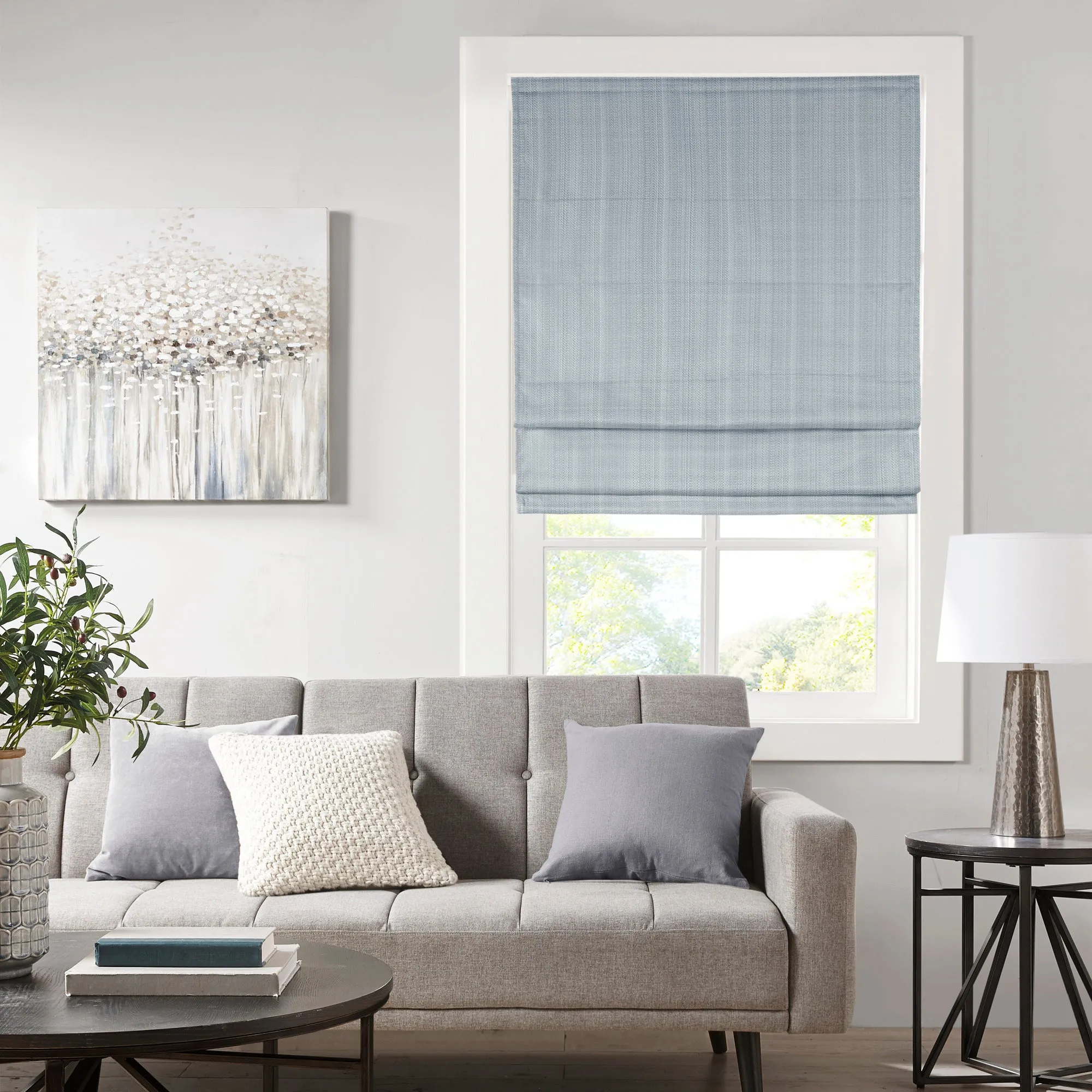 Galen Basketweave Room Darkening Cordless Roman Shade product