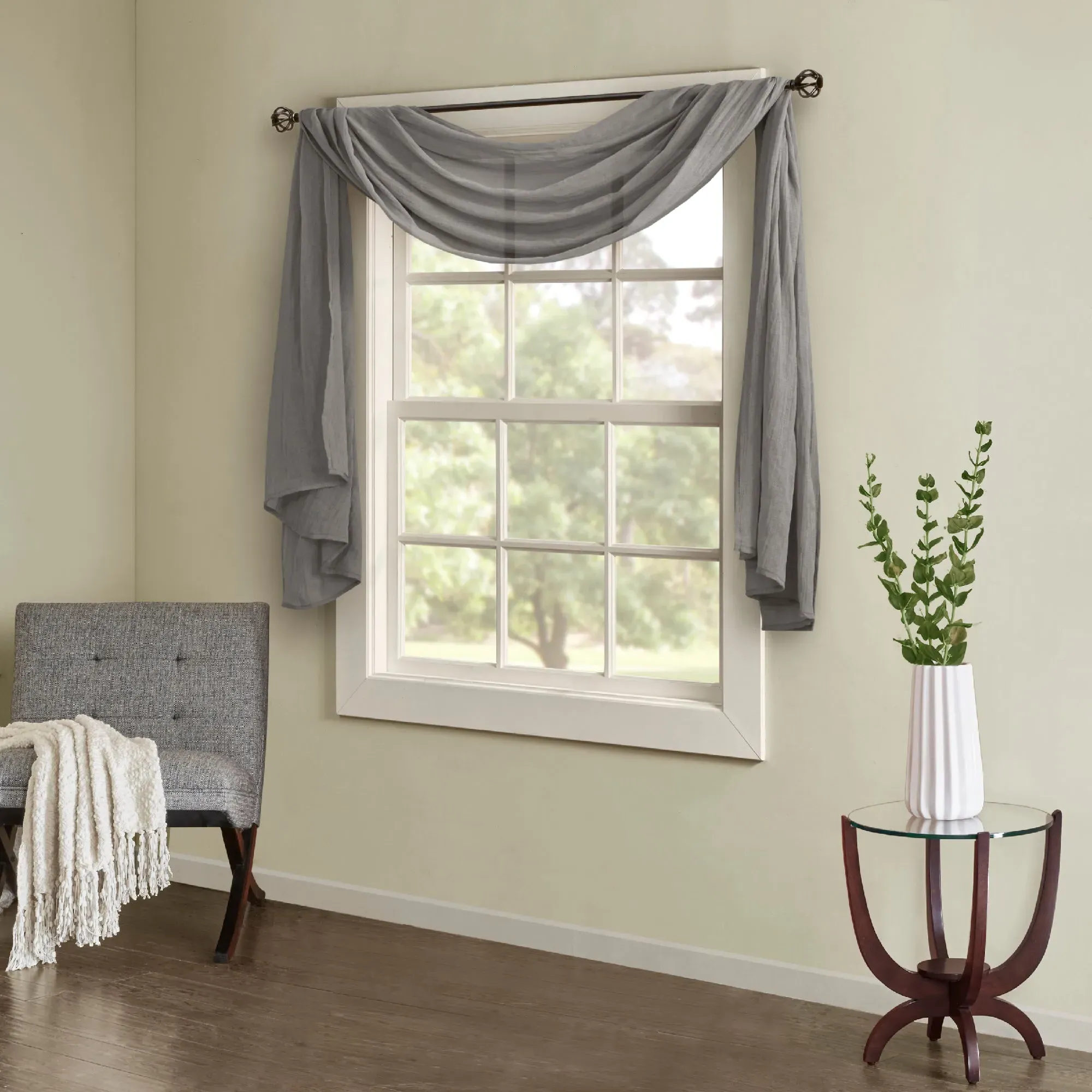 Harper Crushed Sheer Window Scarf product
