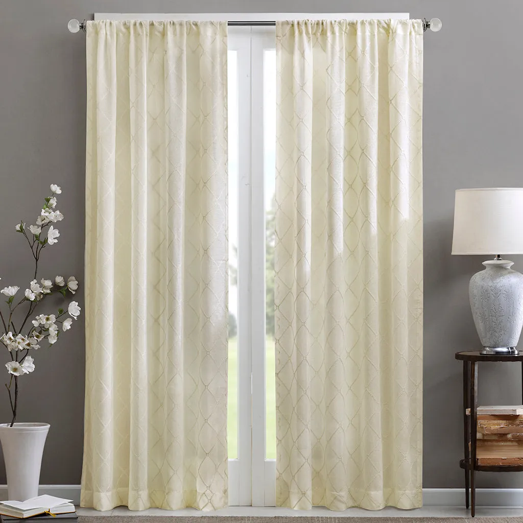 Irina Diamond Sheer Window Curtain Panel product