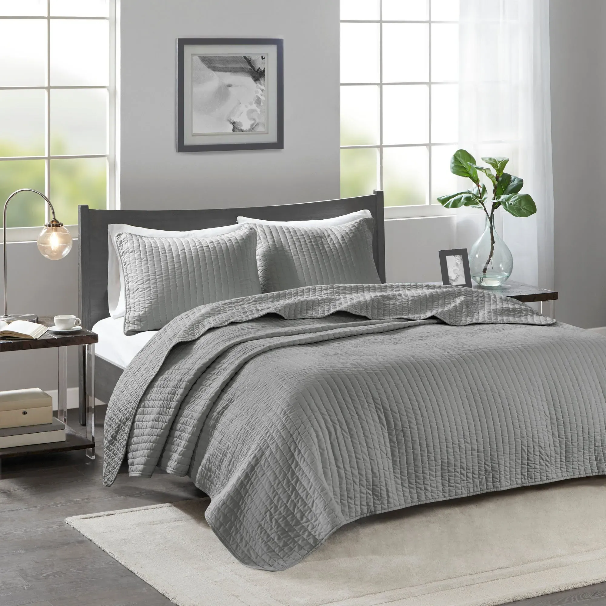 Keaton 3-Piece Reversible Quilt Set - Microfiber product