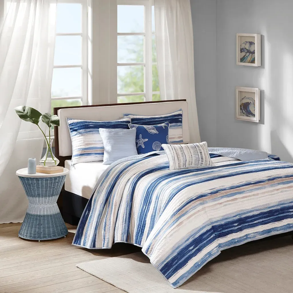 Marina 6-Piece Reversible Quilt Set with Throw Pillows product