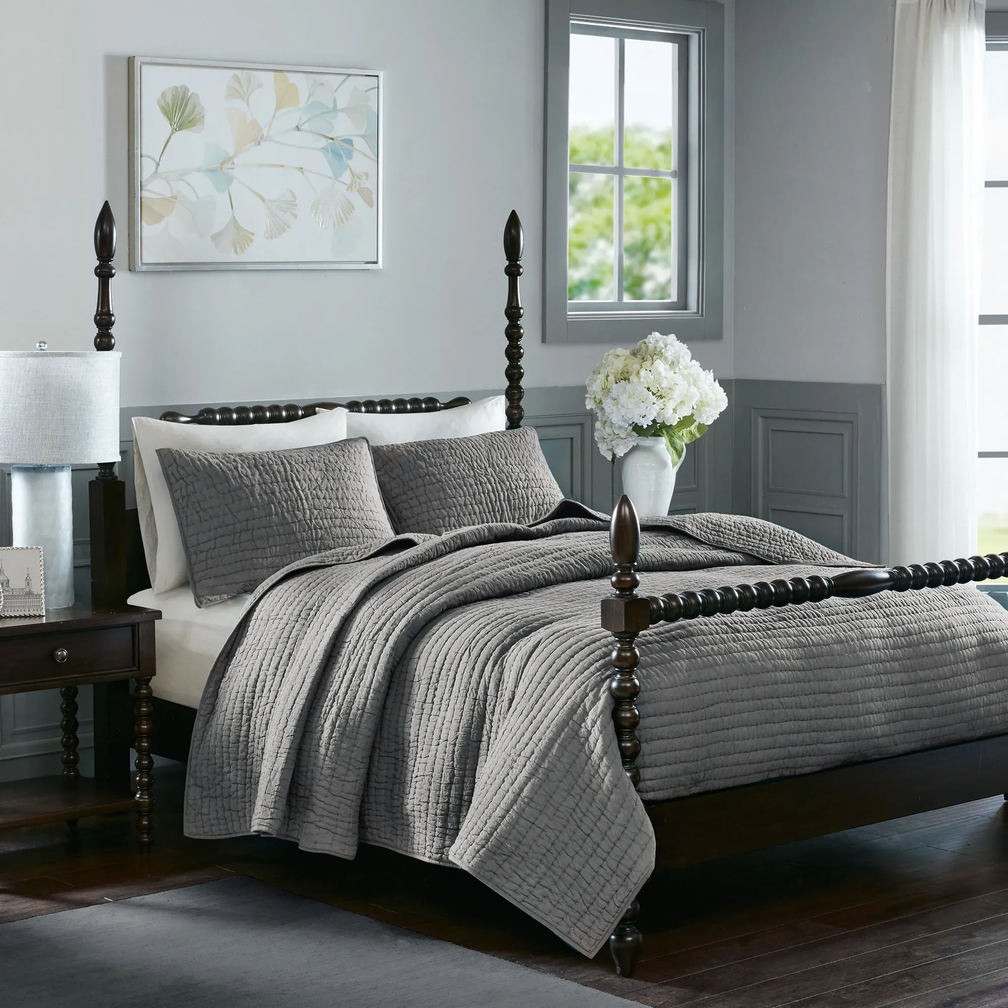 Serene 3-Piece Hand Quilted Quilt Set - Cotton product